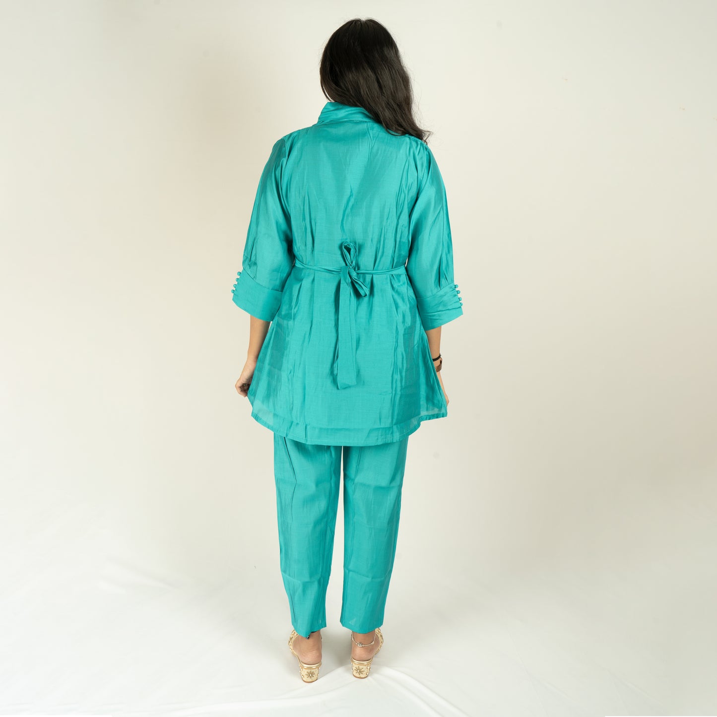 Cotton silk co-ord set