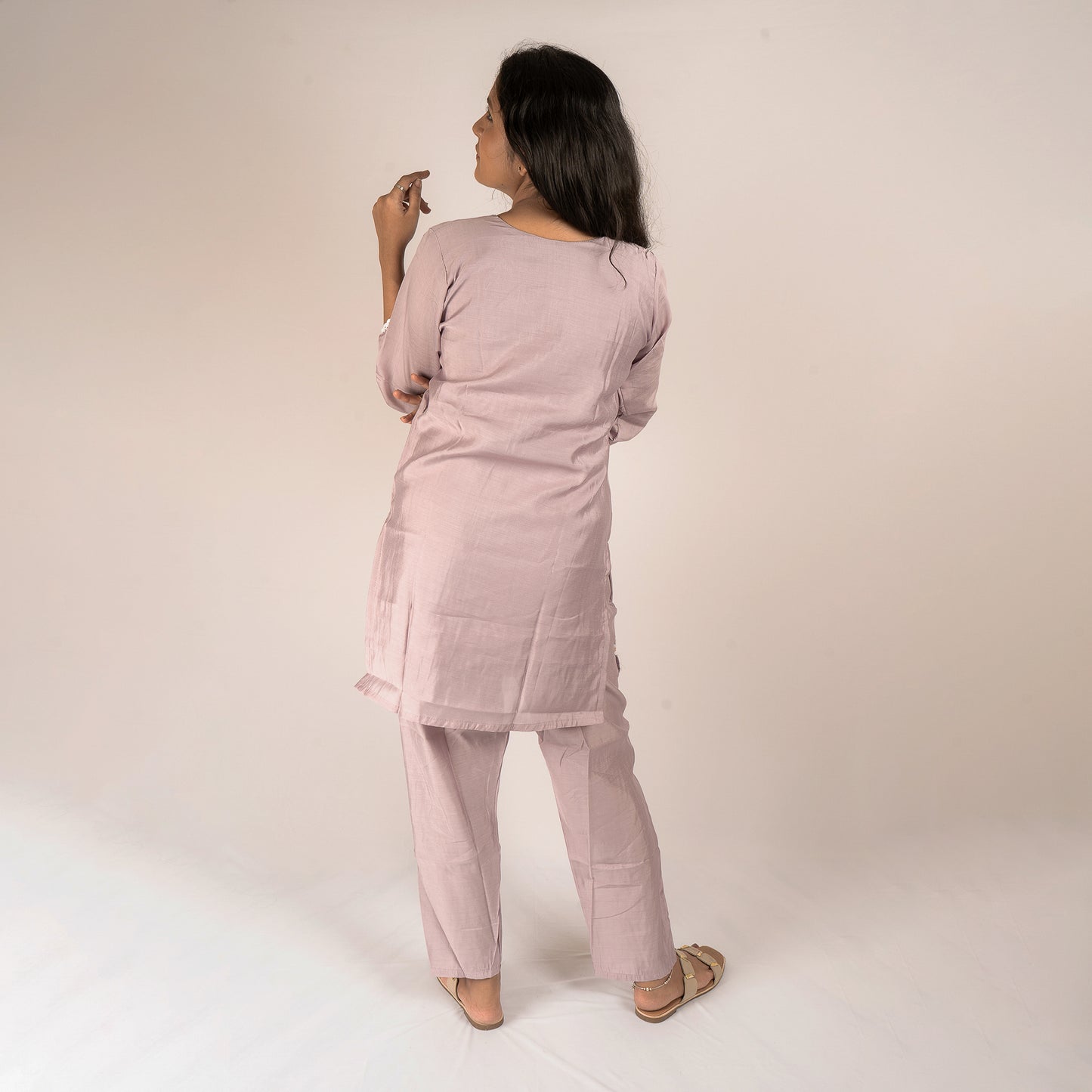 Floral cotton silk co-ord set