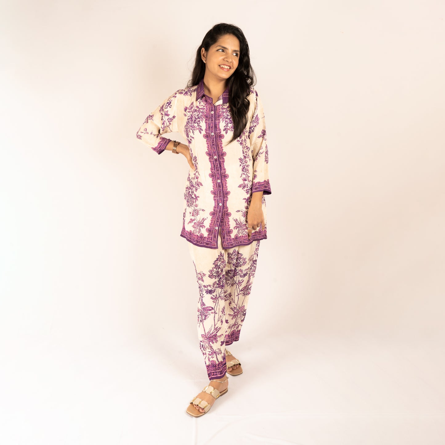Floral crepe co-ord set