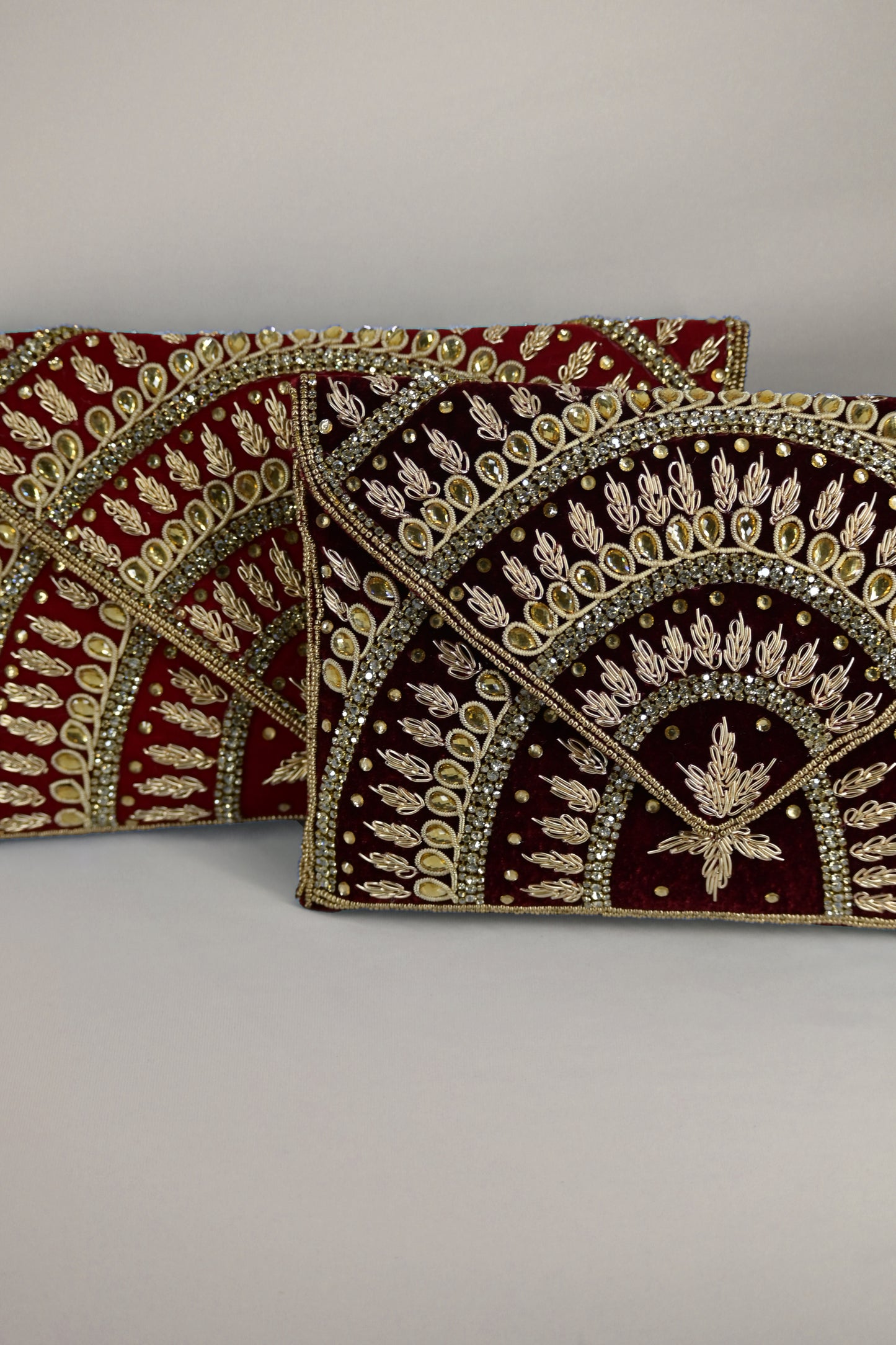 Embellished zardosi work clutch
