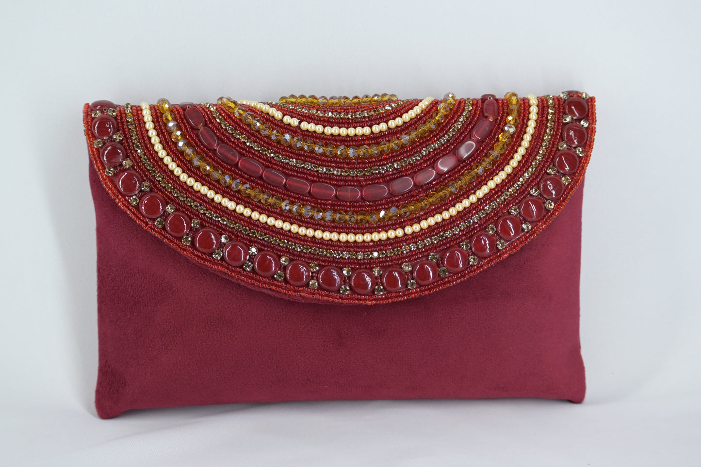 Velvet Clutch with sling