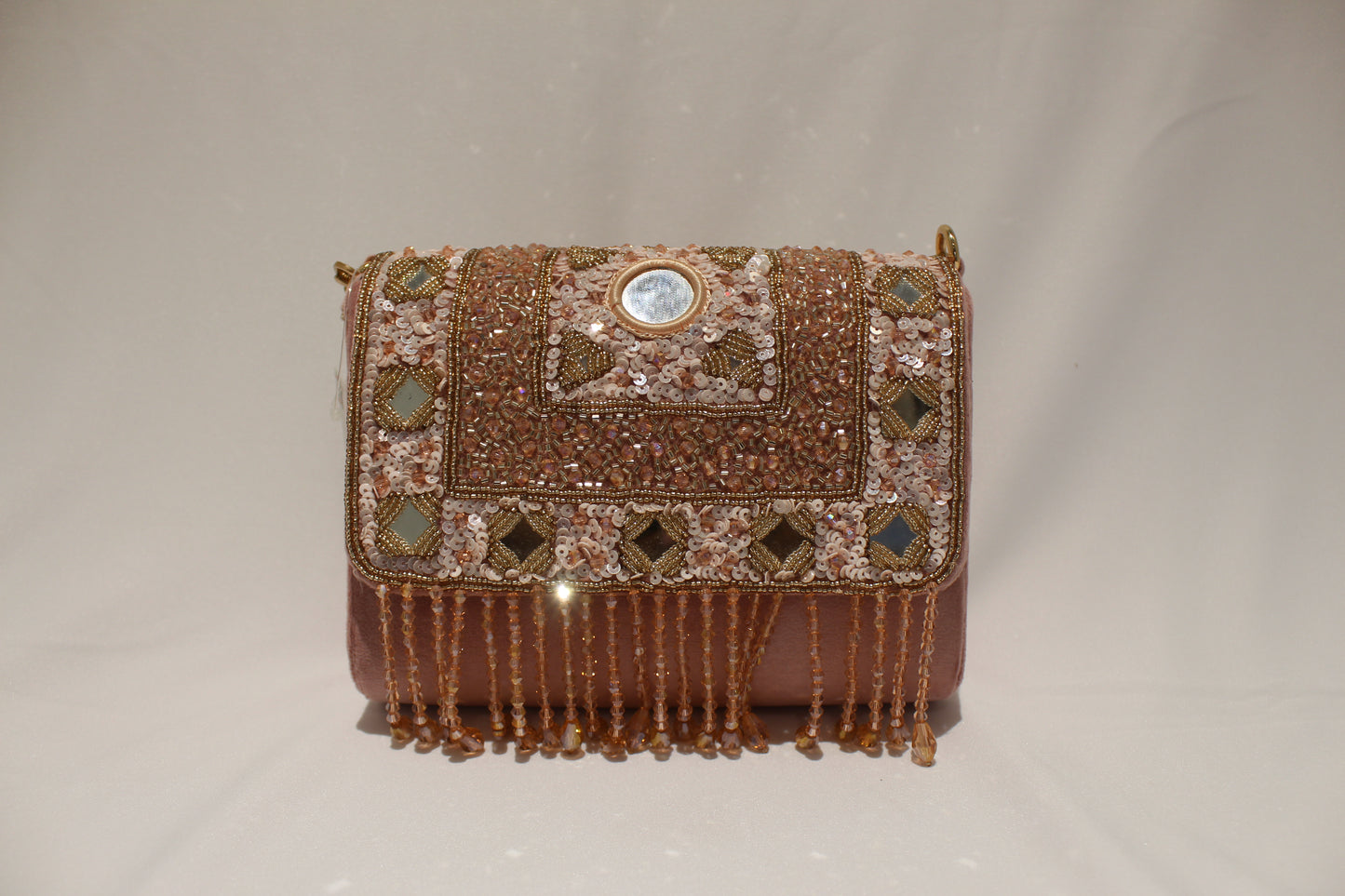 Embellished Hand clutch with sling
