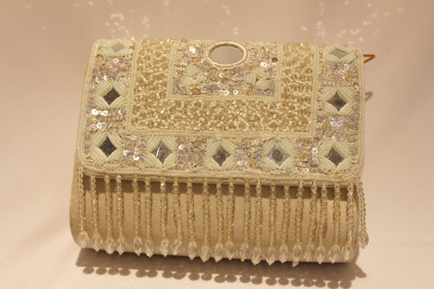Embellished Hand clutch with sling