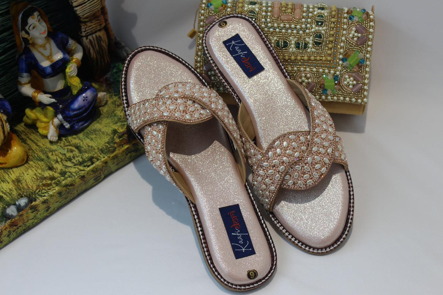 Rose Gold flats by KaafiDori