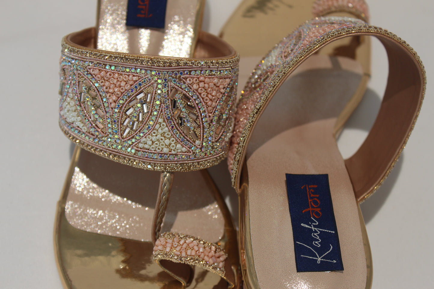 Rose Gold Beading Work Block Heal