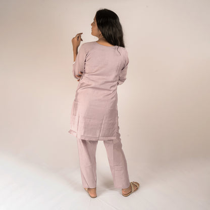 Floral cotton silk co-ord set