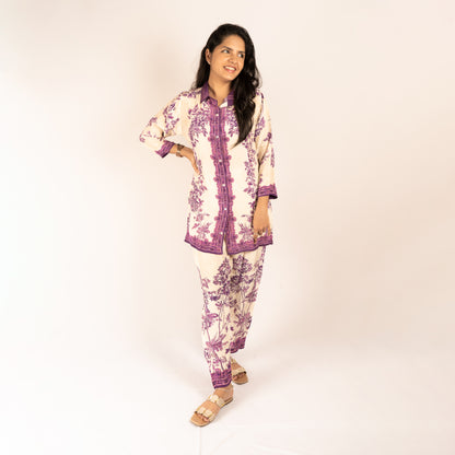 Floral crepe co-ord set