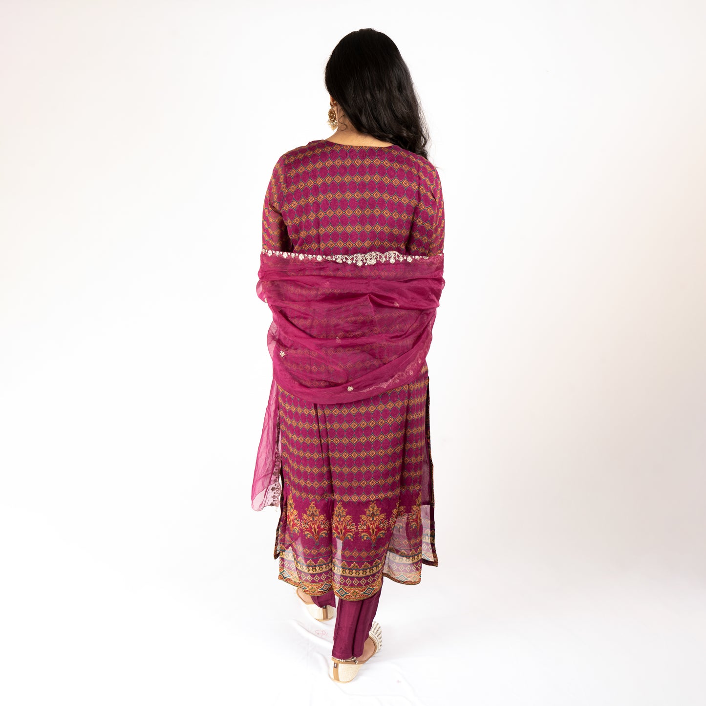 Silk Pakistani suit
