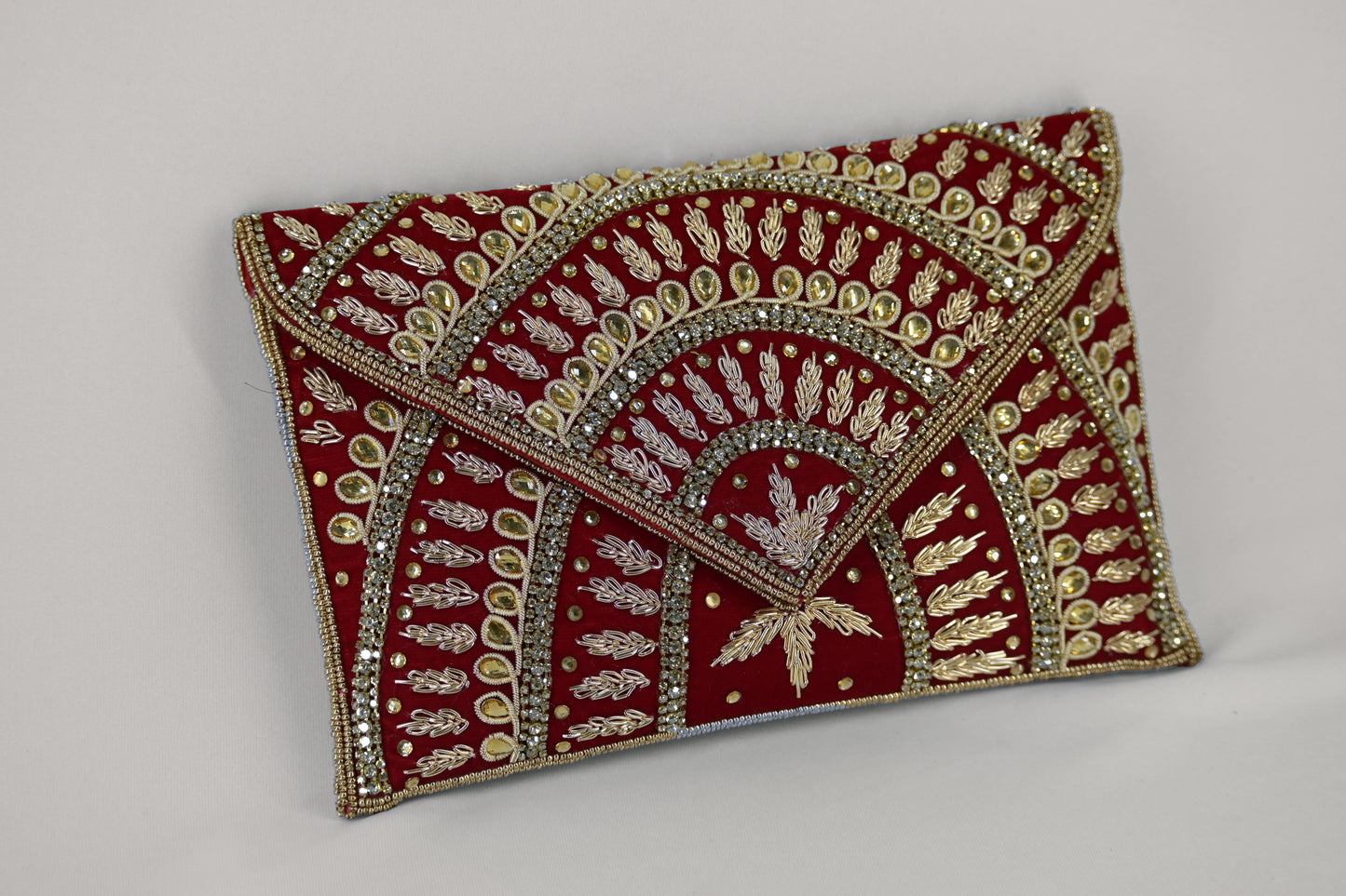 Embellished zardosi work clutch