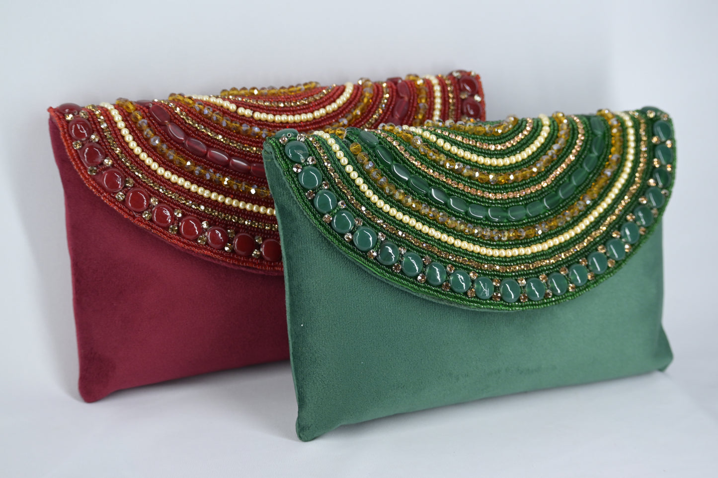 Velvet Clutch with sling