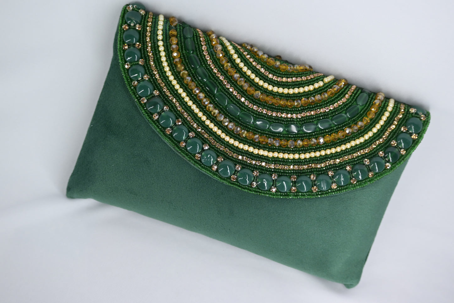 Velvet Clutch with sling