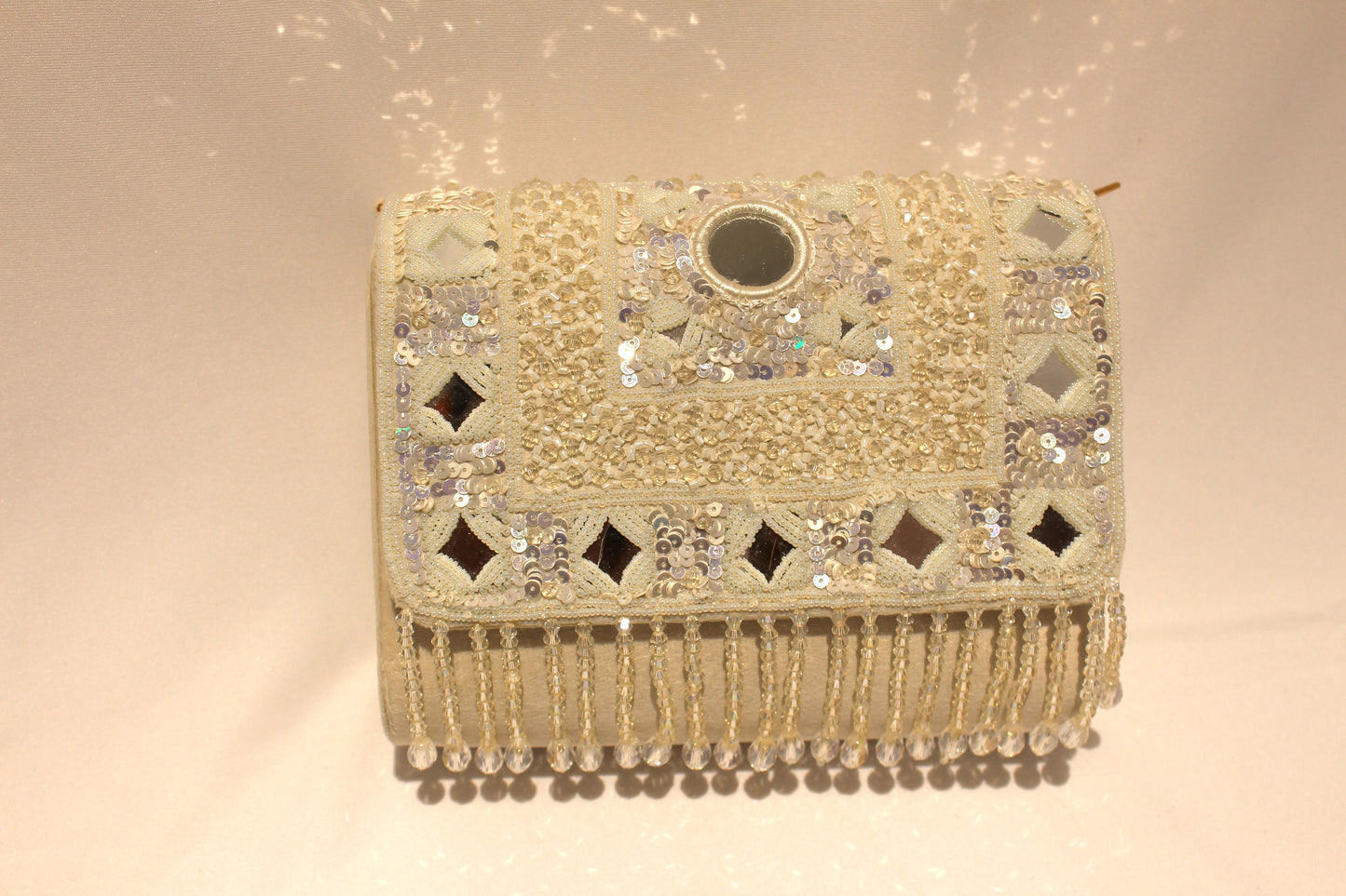 Embellished Hand clutch with sling