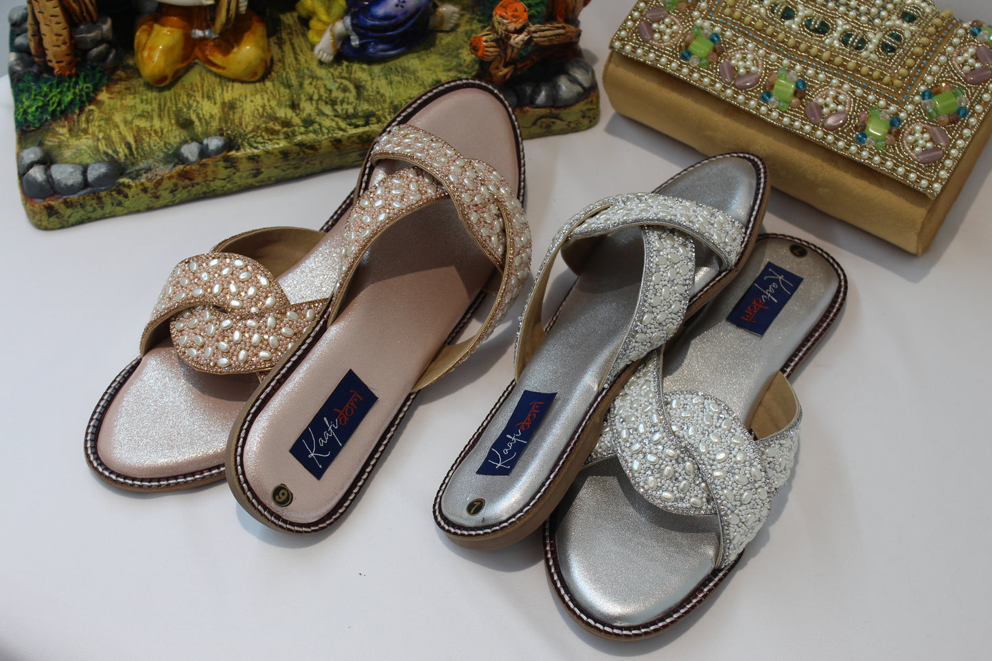Rose Gold flats by KaafiDori