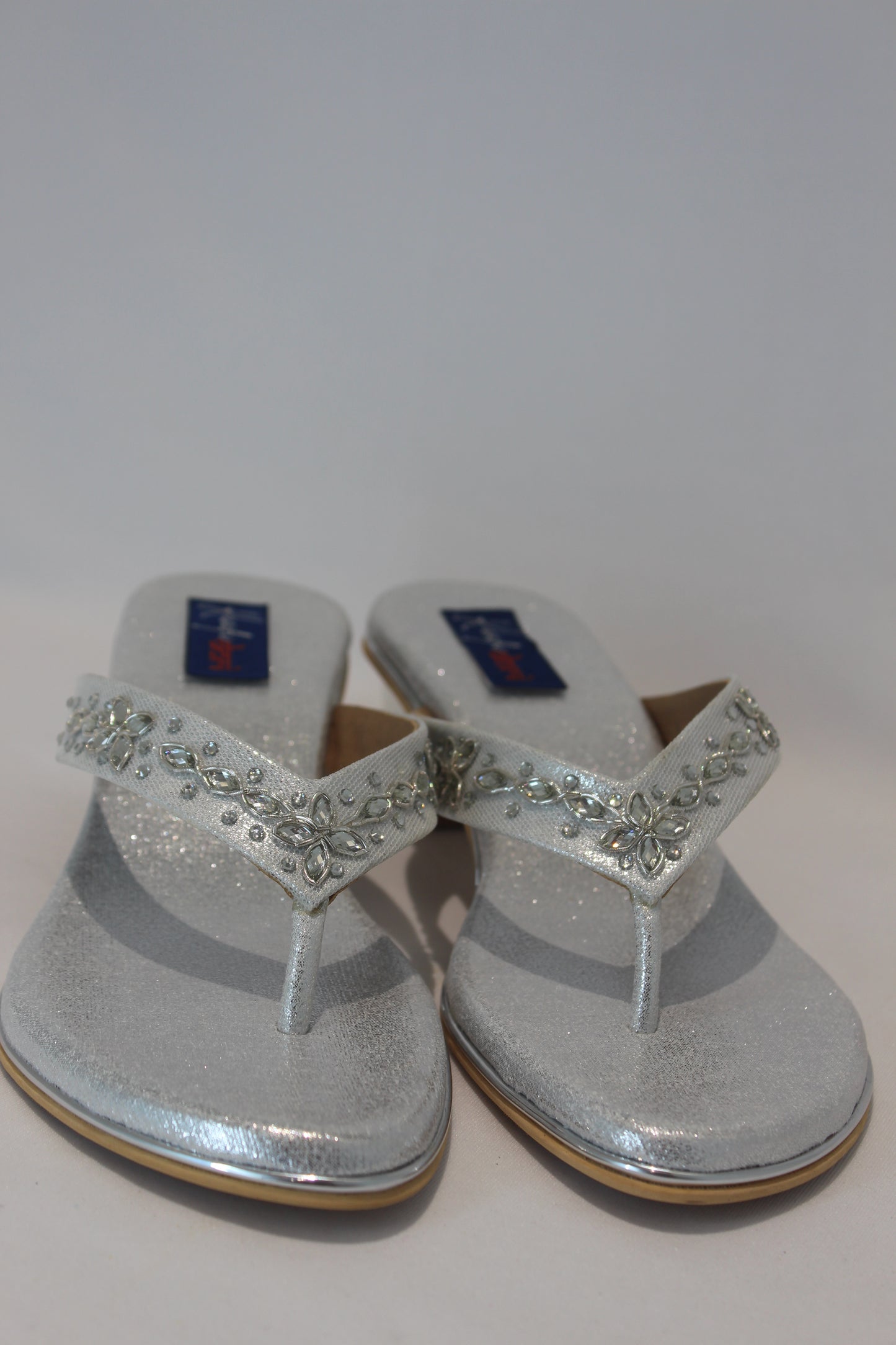 Silver Block Heel Footwear